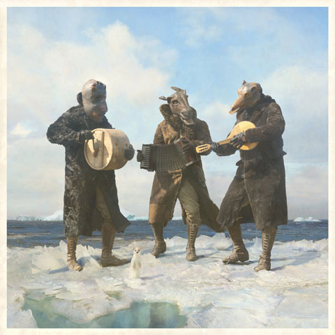 Nicholas Kahn & Richard Selesnick, Three Musicians, 2008,  from the series "Eisbergfreistadt," Archival Inkjet Print, 36 x 36 inches, courtesy of the artists and Carroll and Sons, Boston
